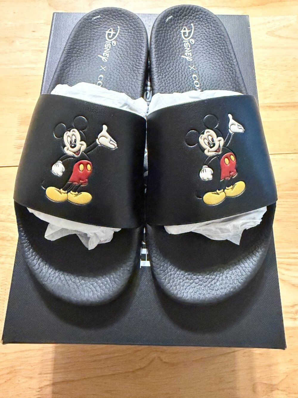Coach x Disney Mickey Mouse Slide Sandals – Black - Picture 3 of 6